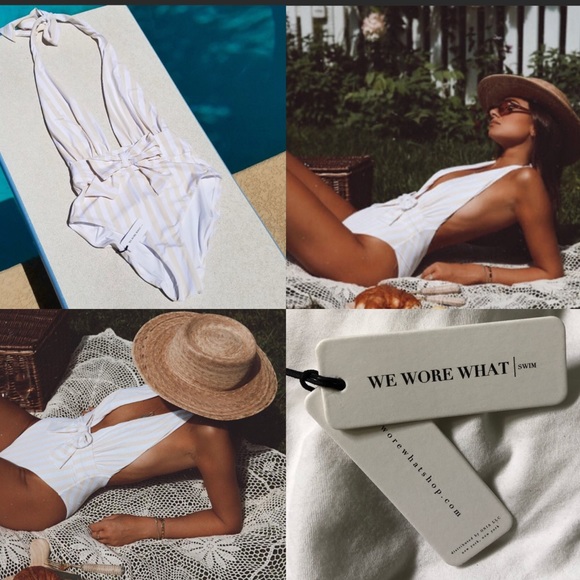 WeWoreWhat Brooklyn Bow Tie One-piece Swimsuit - Picture 6 of 12